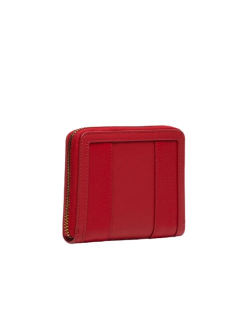 Portafoglio Donna rosso con dettaglio a righe in gros grain LIU JO | AA4034-E003181551